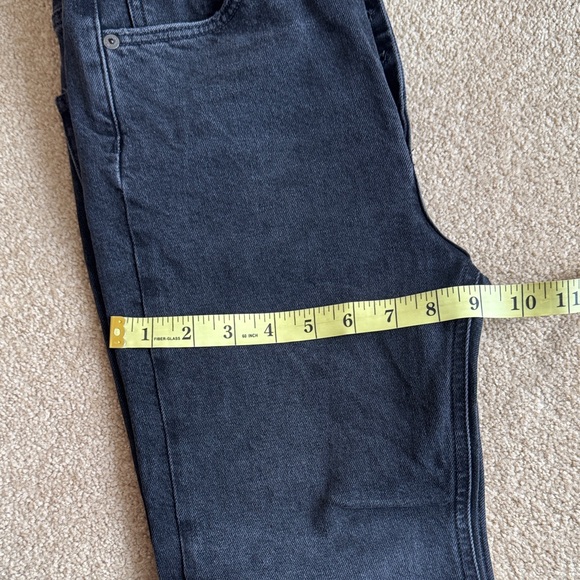 Agolde Black Riley Cropped High Rise Jeans - Picture 8 of 10